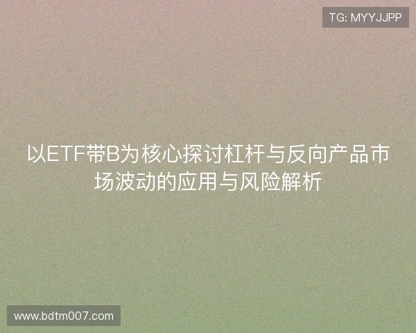 以ETF带B为核心探讨杠杆与反向产品市场波动的应用与风险解析 以ETF带B为核心探讨杠杆与反向产品市场波动的应用与风险解析